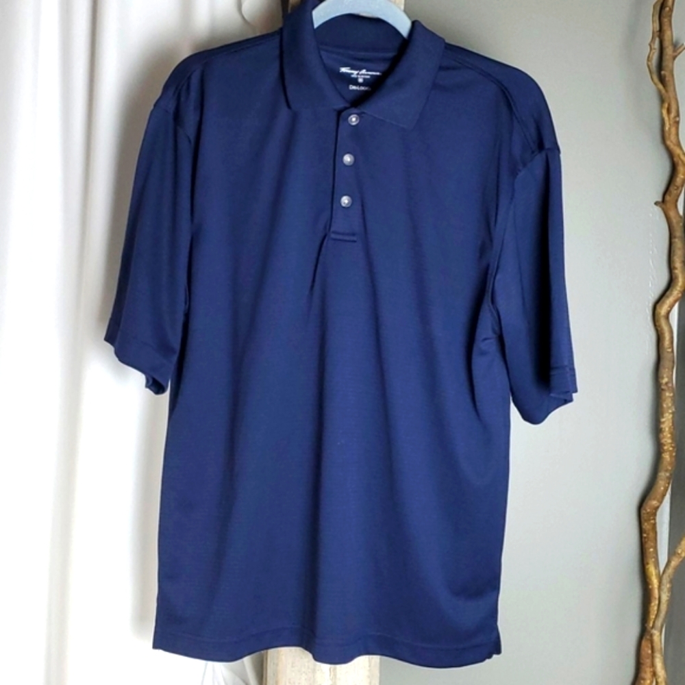 TOMMY ARMOUR  Navy MEN'S DRI-LOGIC GOLF POLO IN SIZE MEDIUM